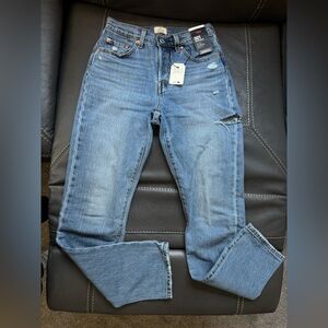Womens 501 Levi Blue Jeans
